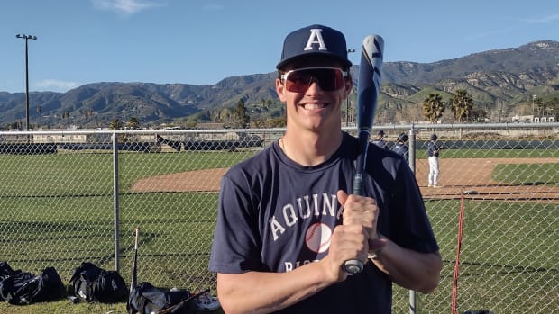 Aquinas San Bernardino baseball star Eric Bitonti photos by John Murphy Feb 20 2023030620232909